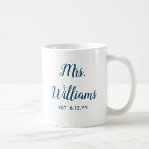 Mug Personnalisé Mme Est Votre Date Mariée Cadeau Pers