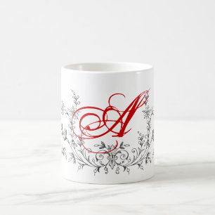 Mug Personnalisé Monogramme Joli Design Personnalisé