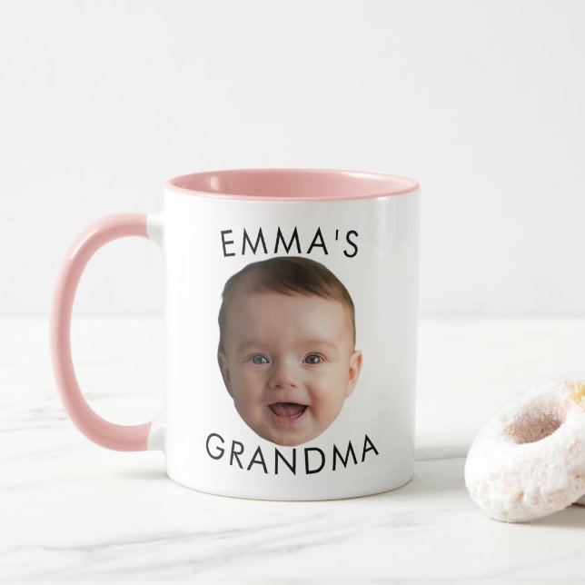 Mug Personnalisé, Mug De Photo, Bébé Face Mug (Avec donut)