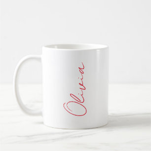 Mug personnalisé, mug personnalisé, nom calligraph