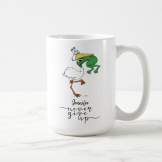 Mug Personnalisé N'abandonnez jamais Grenouille Pélica