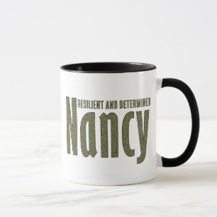 Mug Personnalisé "Nancy" dans Dark Army Green Camoufla