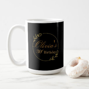 Mug Personnalisé Noir et Or