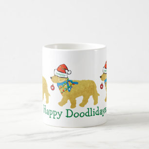 Mug Personnalisé Noisette Noël Goldendoodle