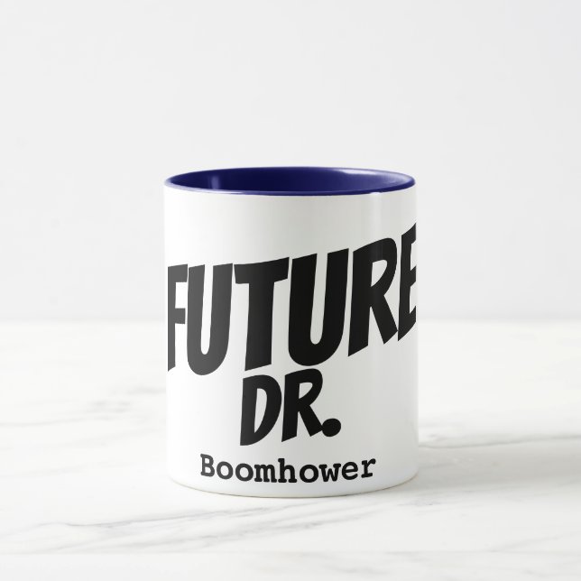 Mug Personnalisé Nom Dr Futur Docteur Médicale Drôle C (Centre)