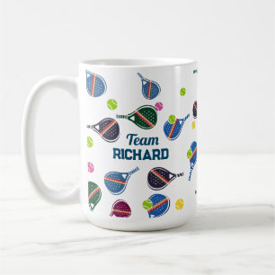 Mug Personnalisé Nom Pickleball Sports Team Coloré
