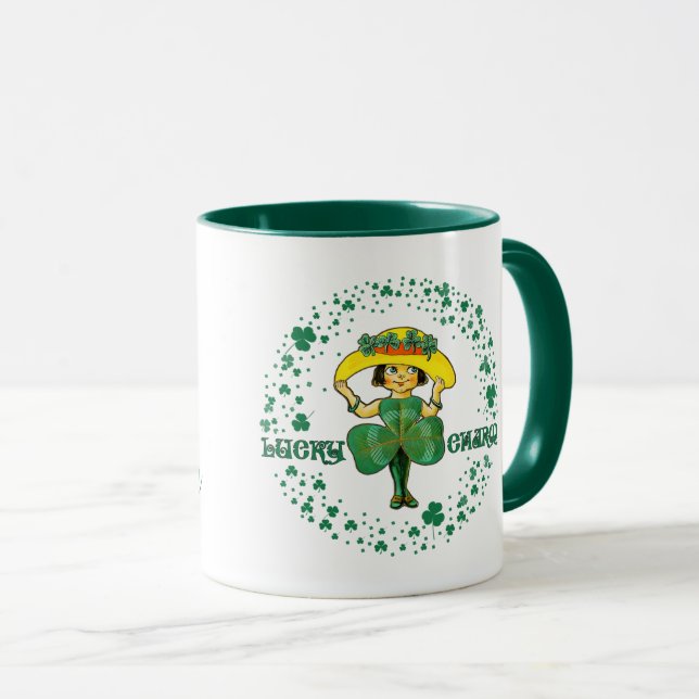 Mug Personnalisé Nom St. Patrick's Day Cadeau (Devant droit)