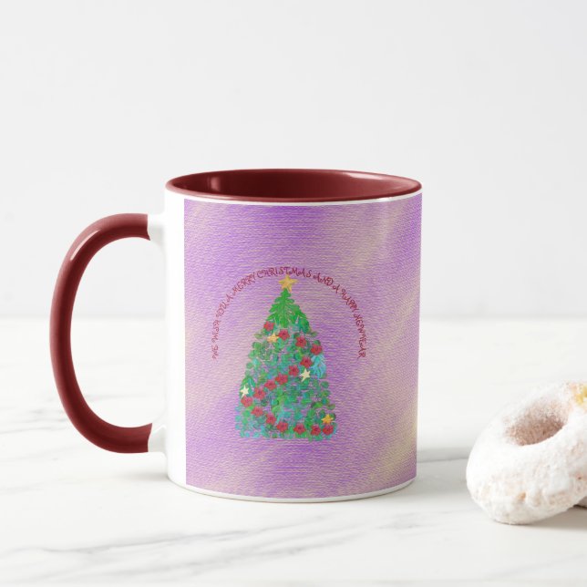 MUG PERSONNALISÉ NOUS VOUS SOUHAITONS UN JOLI NOËL (Avec donut)