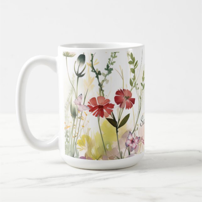 Mug personnalisé Papillon Mystique (Gauche)