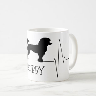 Mug Personnalisé Poodle Love My Dog Heart Beat