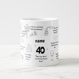 Mug personnalisé pour 40 ans