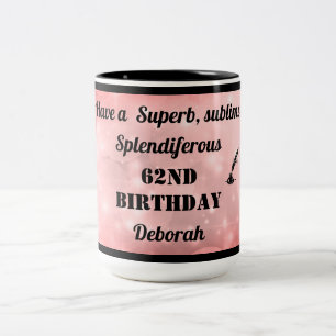 Mug personnalisé pour 62e anniversaire