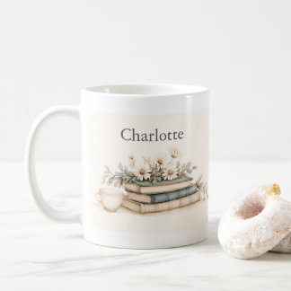 Mug personnalisé pour amateur de livres vintage Ma