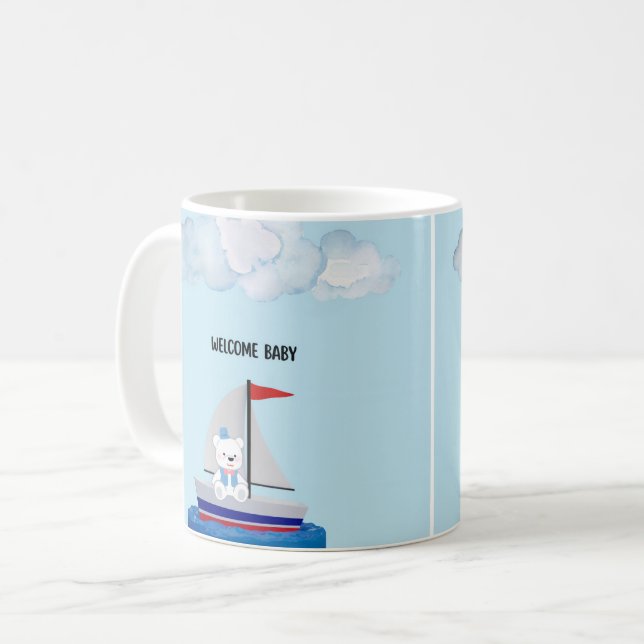 Mug personnalisé pour Baby Shower  (Devant gauche)