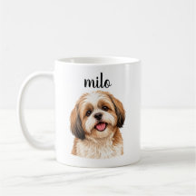 Mug personnalisé pour chien Shih Tzu « Milo »