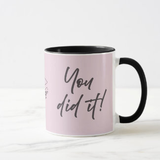 Mug personnalisé pour diplômé – Style élégant scri