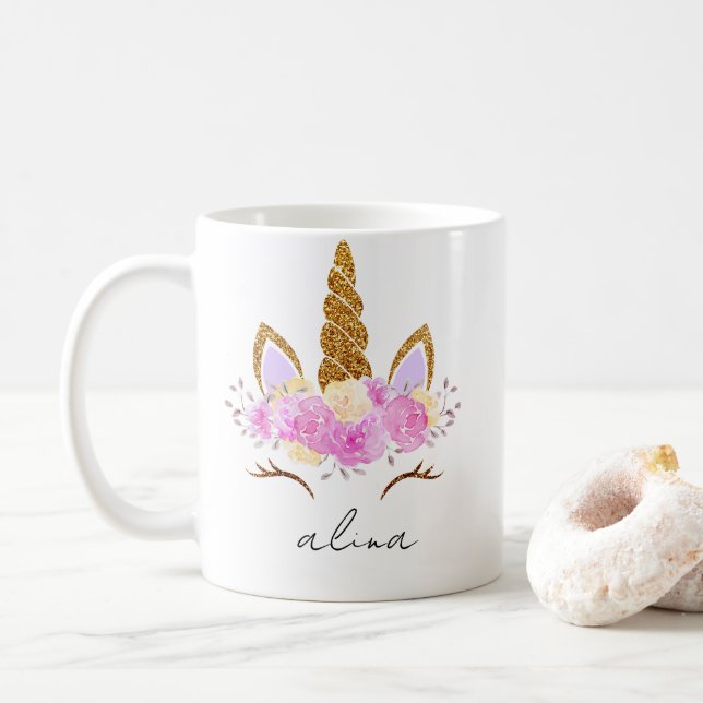 Mug Personnalisé pour Enfants avec Nom (Avec donut)
