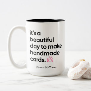 Mug personnalisé pour fabricant de cartes artisana