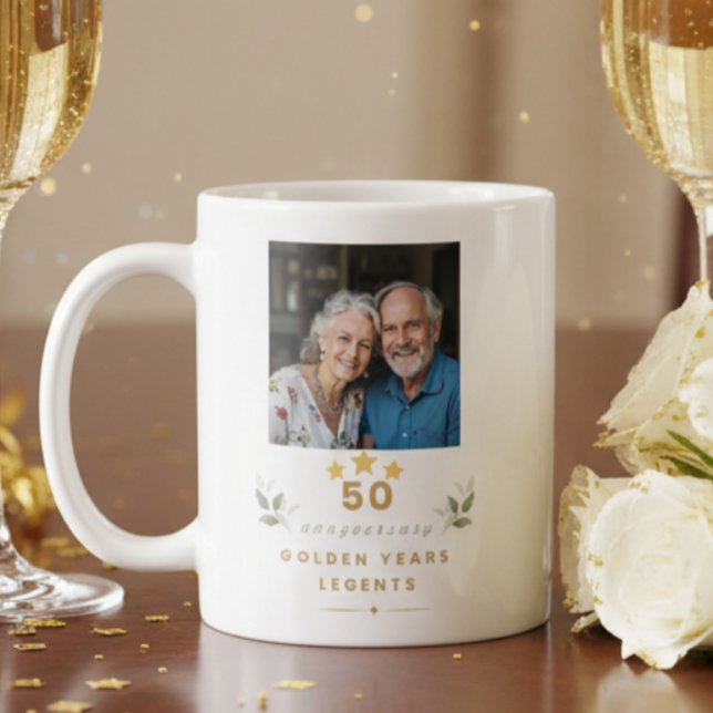 Mug personnalisé pour les 50 ans de mariage (Créateur téléchargé)