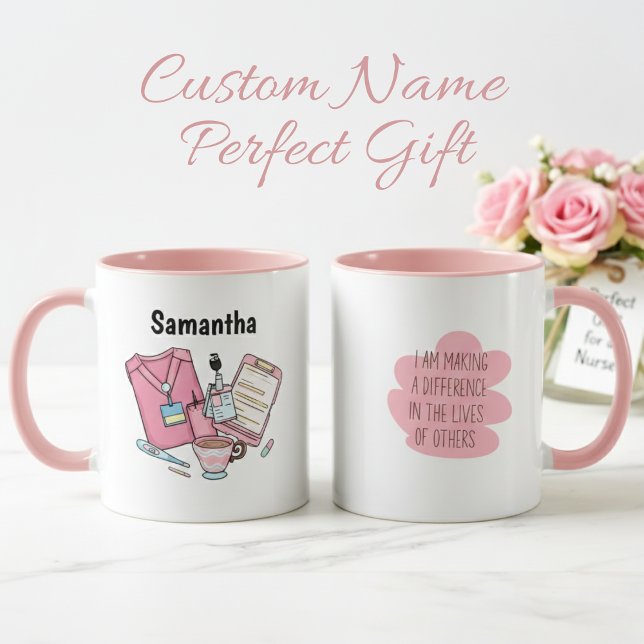 Mug personnalisé pour l'infirmière Samantha (Créateur téléchargé)