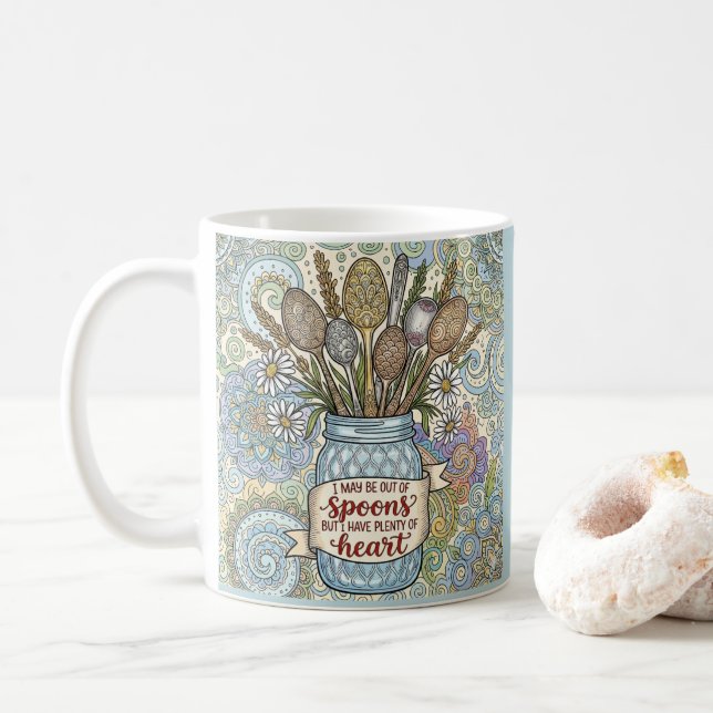 Mug personnalisé pour malade de Ehlers Danlos Spoo (Avec donut)