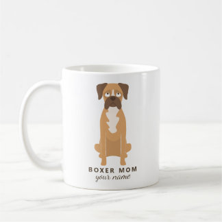 Mug personnalisé pour maman de Boxer, mug personna