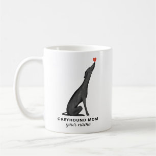 Mug personnalisé pour maman Greyhound, texte perso
