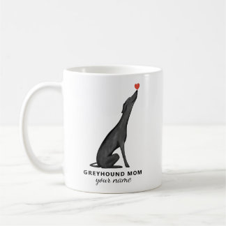 Mug personnalisé pour maman Greyhound, texte perso
