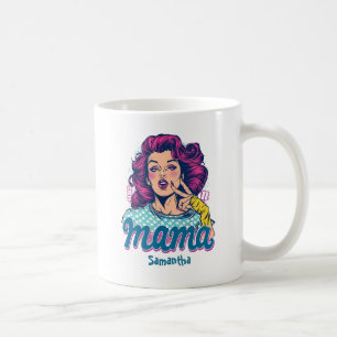 Mug Personnalisé Retro Mama Pop Art (11)