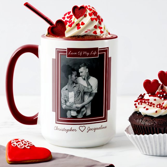 Mug Personnalisé Romantique Saint Valentin Photo (Créateur téléchargé)