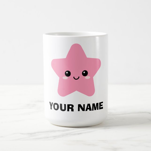 Mug Personnalisé Rose, Star Character Graphic Mug (Centre)