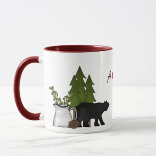 Mug Personnalisé Rustique Pays Ours Montagne