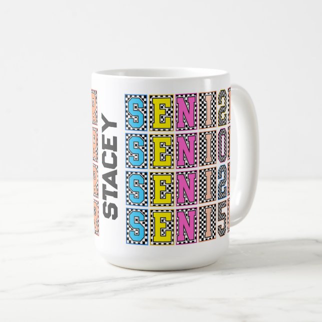 Mug Personnalisé Senior 2025 Pride (Devant droit)