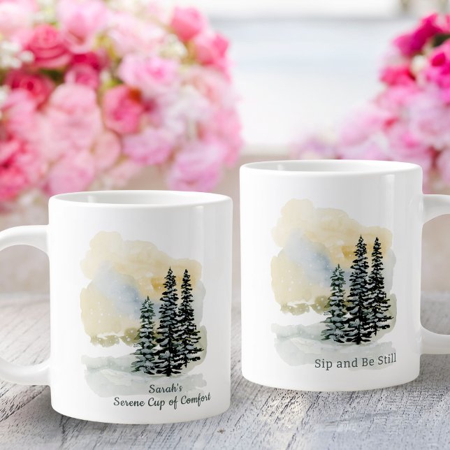 Mug personnalisé Sérénité : Sip & Be Still | Aquar (Créateur téléchargé)