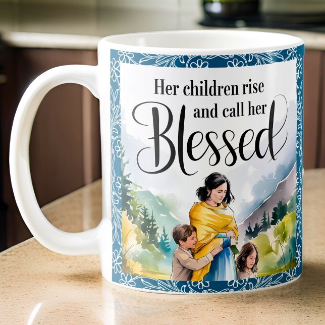Mug Personnalisé Ses Enfants Montent Des Femmes Chréti (Créateur téléchargé)