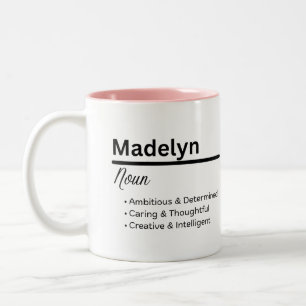 Mug Personnalisé Signification du Nom Madelyn Fill