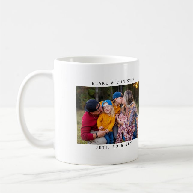 Mug Personnalisé simple à deux photos (Gauche)