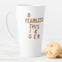 Mug personnalisé "Soyez intrépide comme ce tigre"