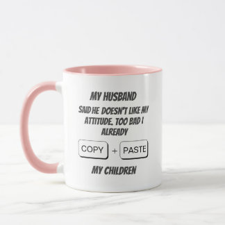 Mug Personnalisé sur mesure drôle maman copier + colle