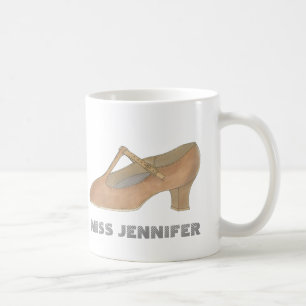 Mug Personnalisé Tan Caractère Chaussure Danse Enseign