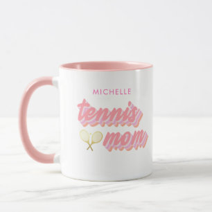 Mug Personnalisé Tennis tendance maman rose