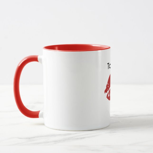 Mug personnalisé "Trop chaud pour siroter" (Gauche)