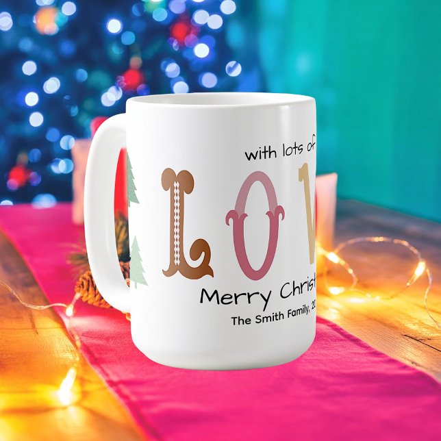Mug Personnalisé Typographie Moderne pour Noël  (Créateur téléchargé)
