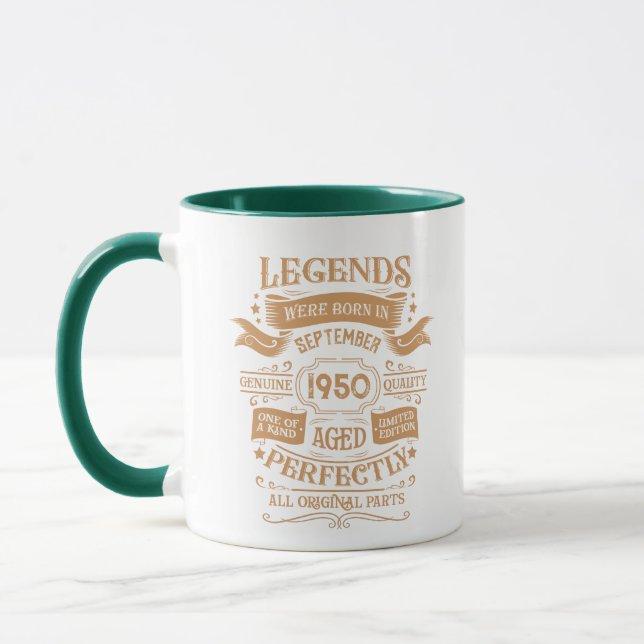 Mug Personnalisé vintage 75e anniversaire whiskey thèm (Gauche)