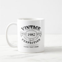 Personnalisé Vintage Âgé À Perfection Anniversaire