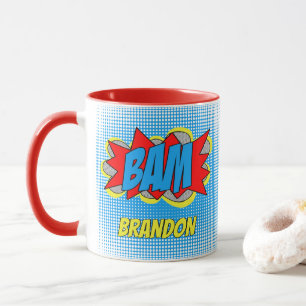 Mug Personnalisé Vintage Comic Book Pop Art Style BAM!