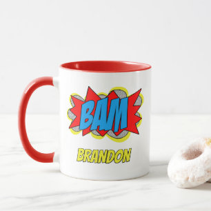 Mug Personnalisé Vintage Comic Book Pop Art Style BAM!