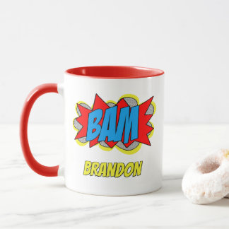 Mug Personnalisé Vintage Comic Book Pop Art Style BAM!