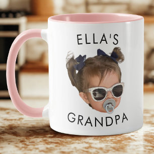 Mug Personnalisé Visage, Baby Face Dady Cadeau, Grand-