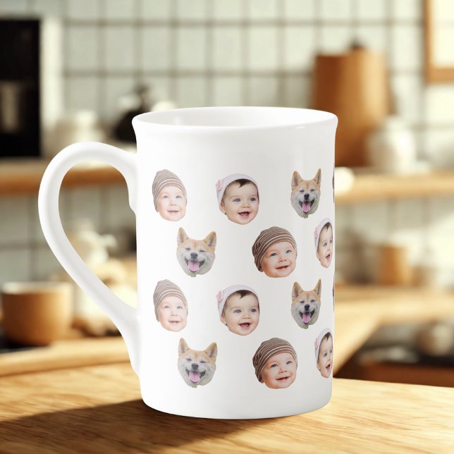 Mug personnalisé visage bébé, Custom Family 3 Phot (Créateur téléchargé)